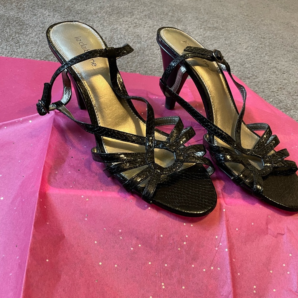 Black dress sandals